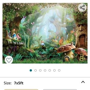 Fairyland mushroom photo backdrop